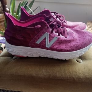 New Balance Women's Running Shoes in Magenta and White
